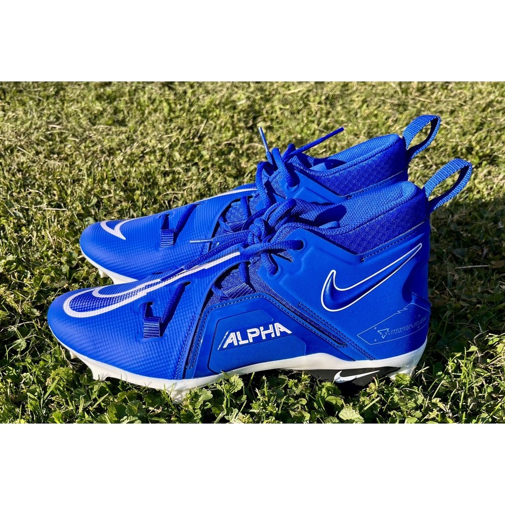 Nike Alpha Menace Shoes Mens Size 11 Blue Mid Top‎ Football Cleats CT6649-414